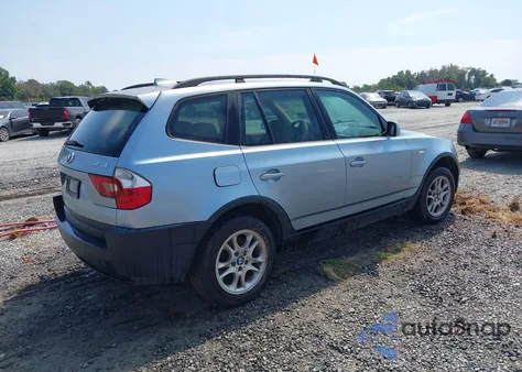 2004 BMW X3 2.5I from USA, damaged, VIN WBXPA73484WC41039